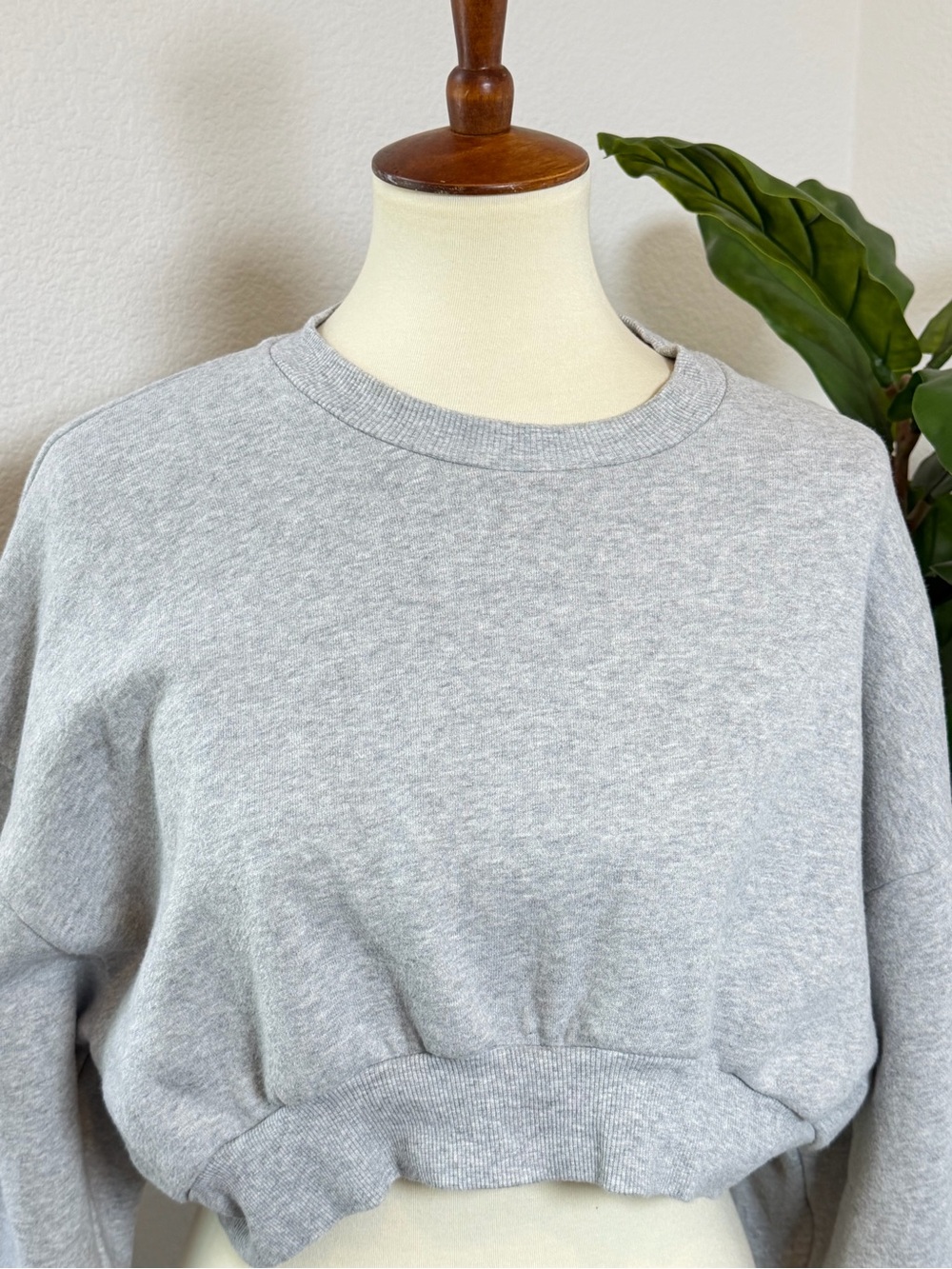 Aritzia Sweatfleece Mega Fit Cropped Crewneck - Picture 3 of 11